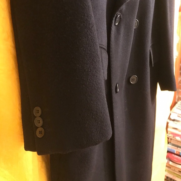 Bloomingdales finest Italian wool coat. Navy. Men - Picture 14 of 14